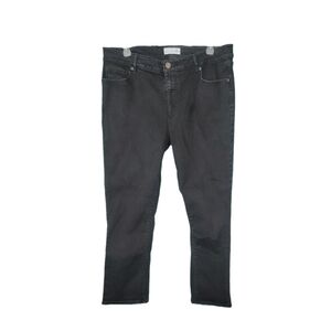 LOFT Curvy Kick Crop Black High-rise Women's Jeans Size 14 (32)